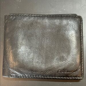 Steve Madden Dark Leather Card Holder